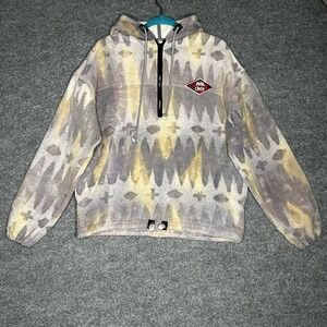 Vintage 90's Kuta Lines Surf wear Hooded Sweater Size Medium Cotton Adult